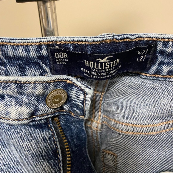 Hollister Jeans with Plaid Patches (size W23 L27) - Picture 3 of 3
